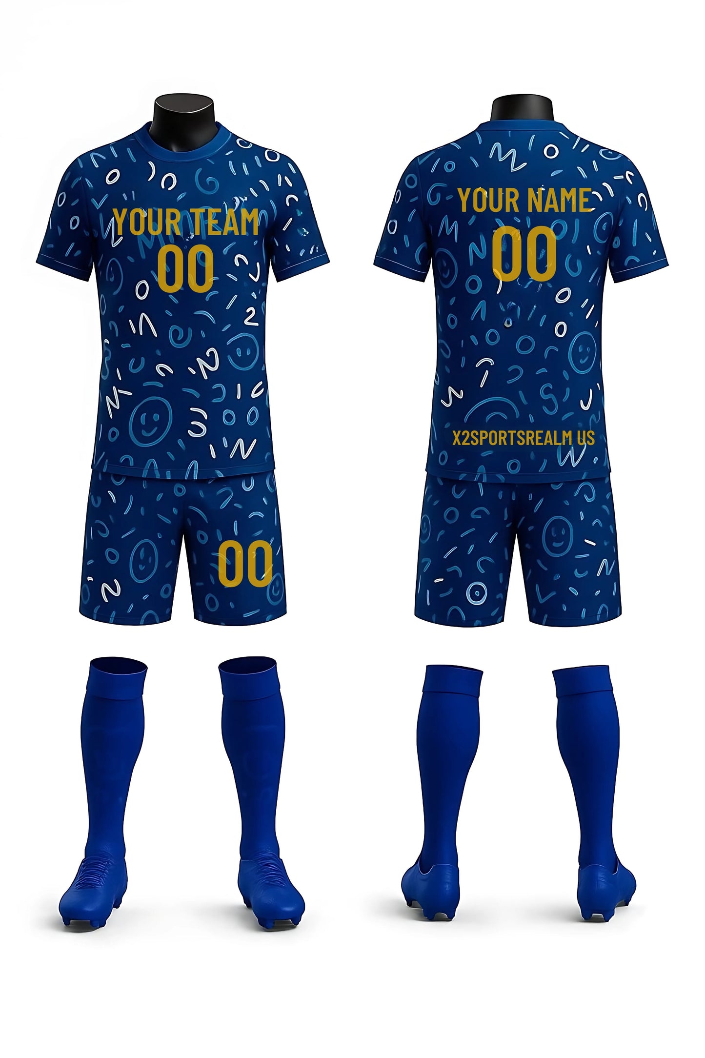 Ink Storm Custom Soccer Jersey / Kit