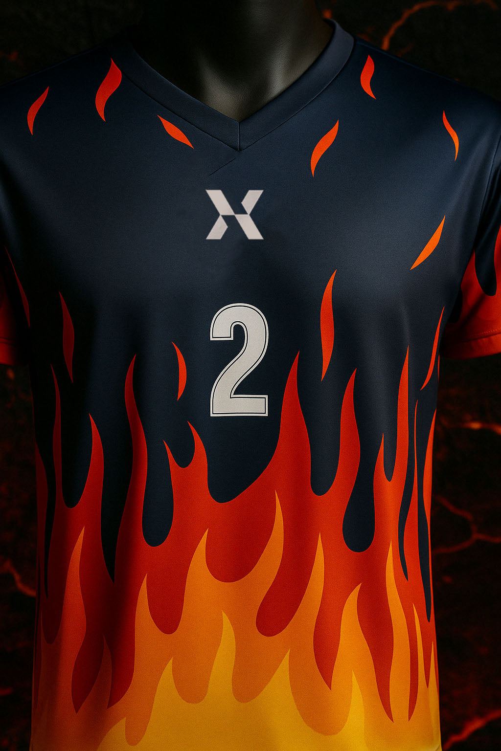 Blazing Inferno Custom Soccer Jersey / Kit